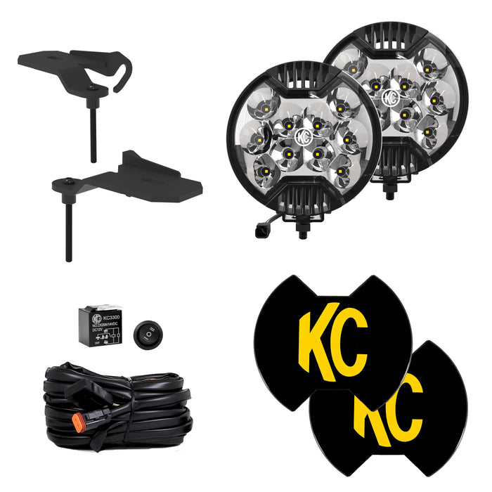 KC HiLiTES 97167 | SlimLite LED - 2-Light System - Ditch Light Kit