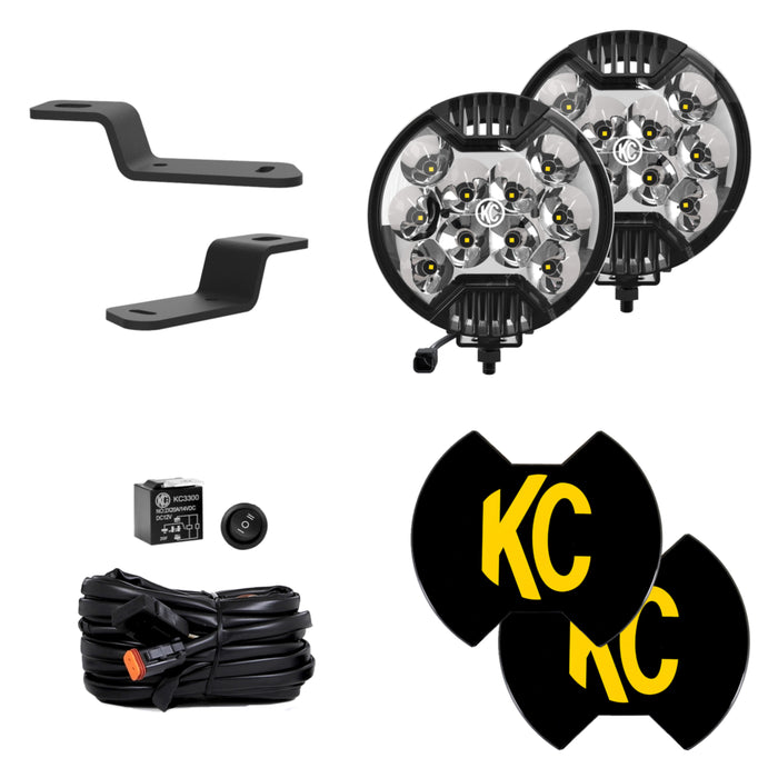 KC HiLiTES 97161 | SlimLite LED - 2-Light System - Ditch Light Kit