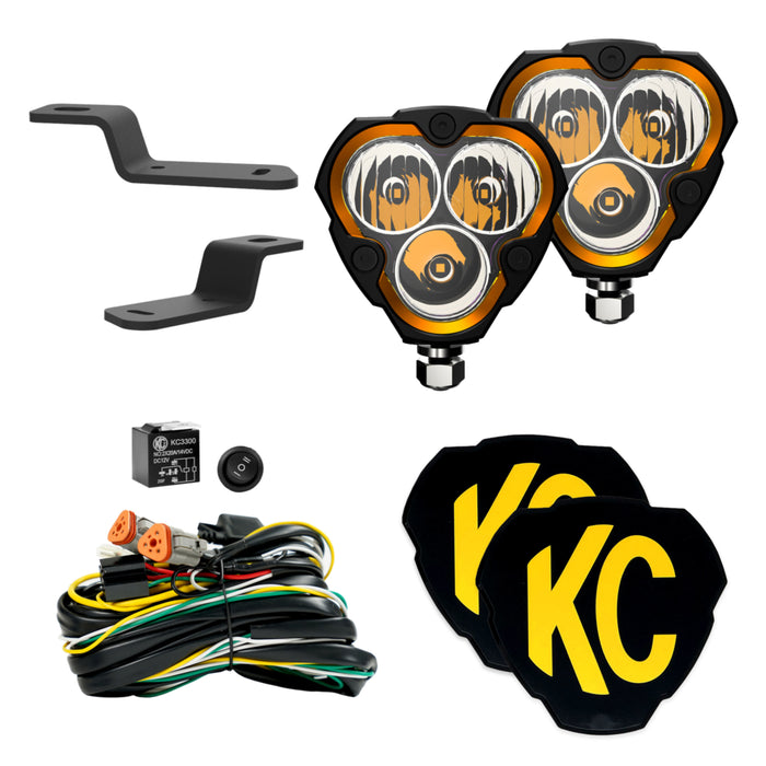 KC HiLiTES 97157 | FLEX ERA 3 - 2-Light System - Ditch Light Kits - Combo Beam