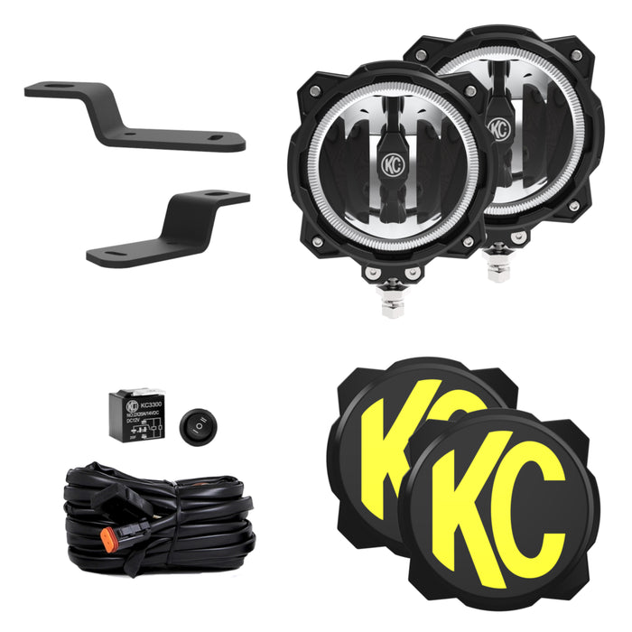 KC HiLiTES 97160 | Gravity LED Pro6 Wide-40 - 2-Light System - Ditch Light Kits