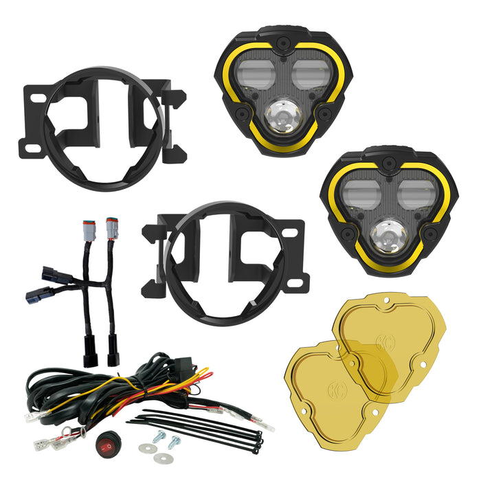 KC HiLiTES 97154 | FLEX ERA 3 Dual Mode SAE Fog Lights 2-Light Master Kit Tacoma/4Runner/Tundra