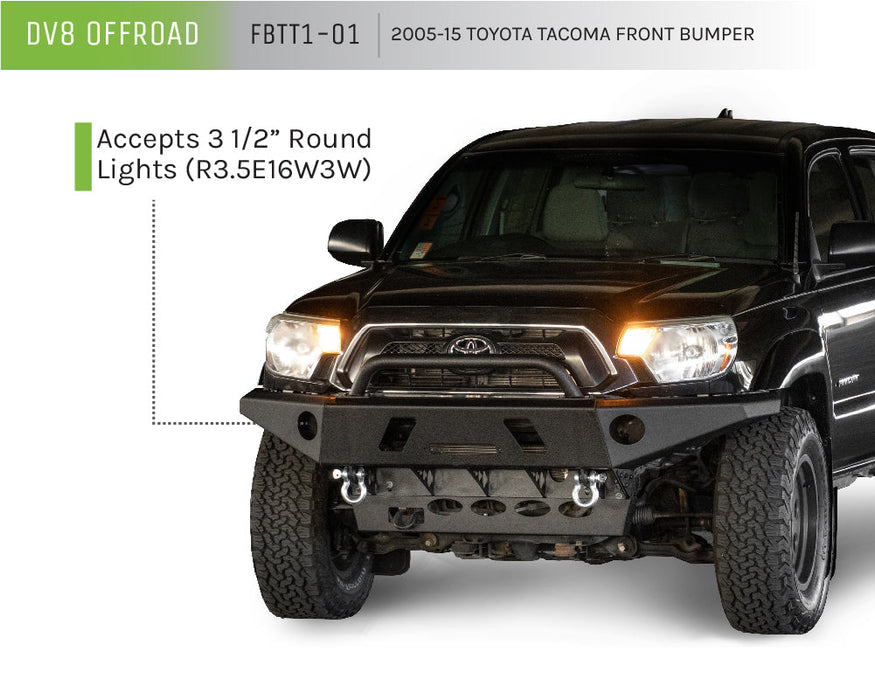 DV8 Offroad RBTT1-01 Rear Bumper for Toyota Tacoma 2005-2015